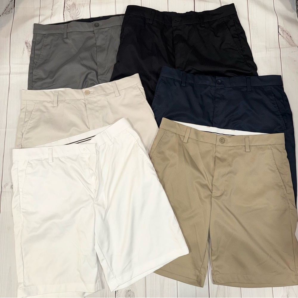 Men's Golf Shorts - Bundle of 6 Pair - Mens Size 34